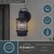 Vaxcel Hyannis 1 Light Black Coastal Lantern Cylinder Outdoor Wall Lantern Clear Glass OW37051TB - alternate 7